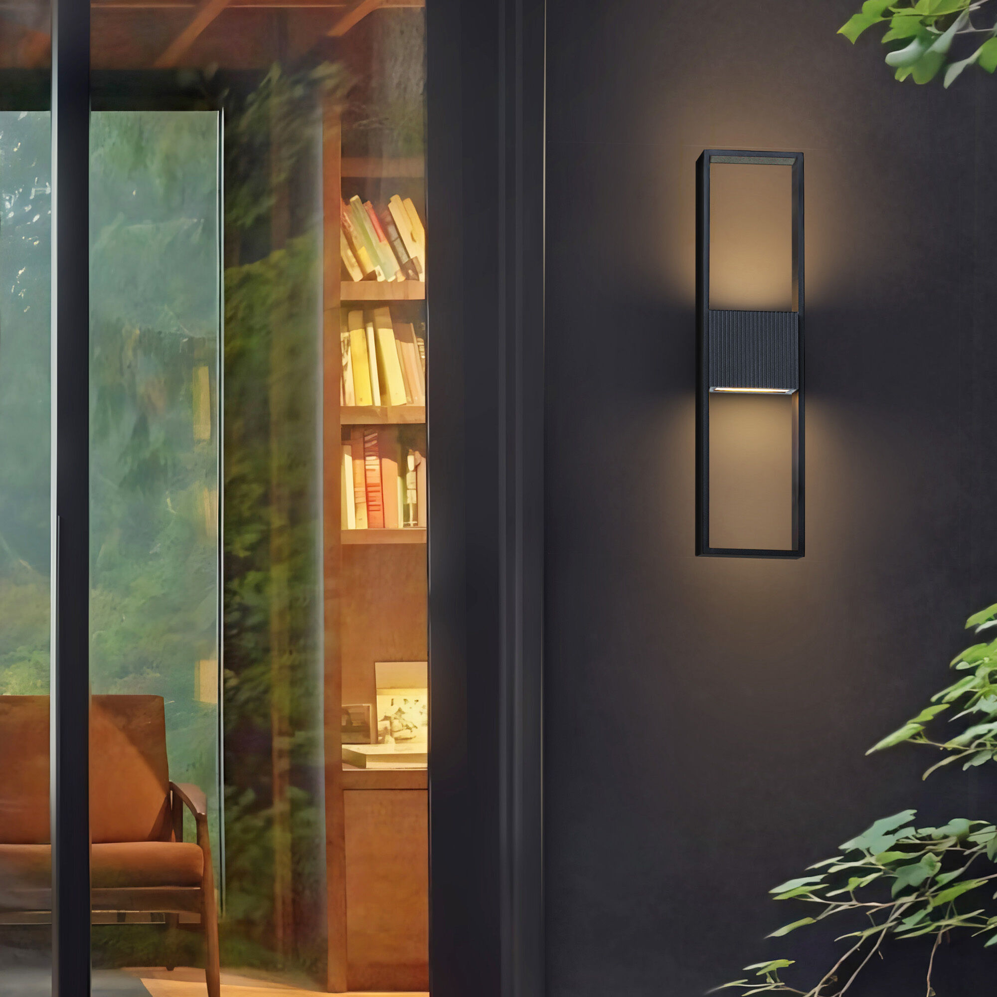 Miami LED 24 inch Sand Black Outdoor Wall Sconce